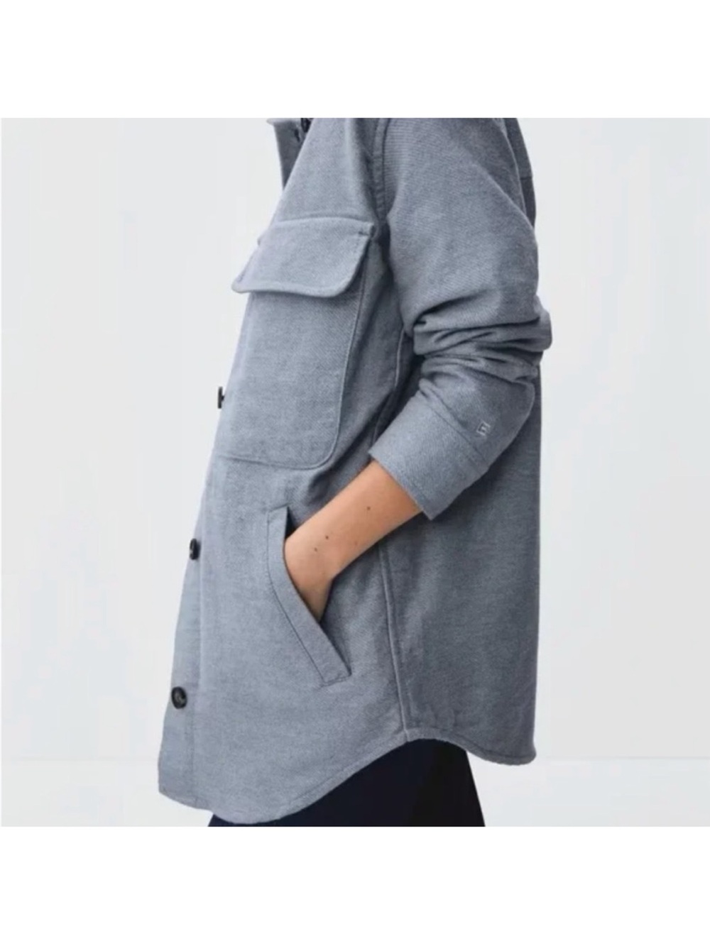 Everlane the Italian rewool oversized shirt jacket